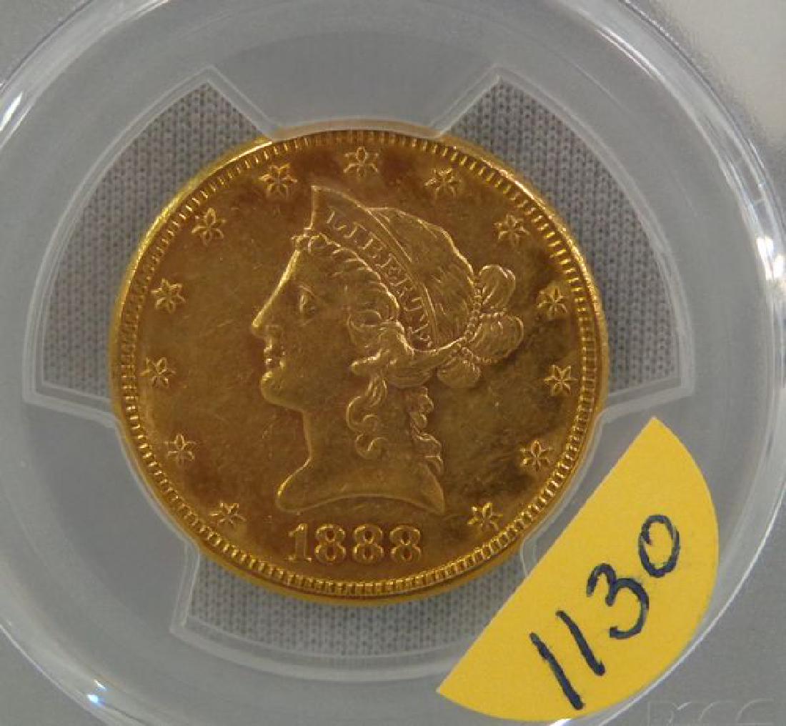 1888-S CORONET HEAD $10. GOLD EAGLE (1 of 2)