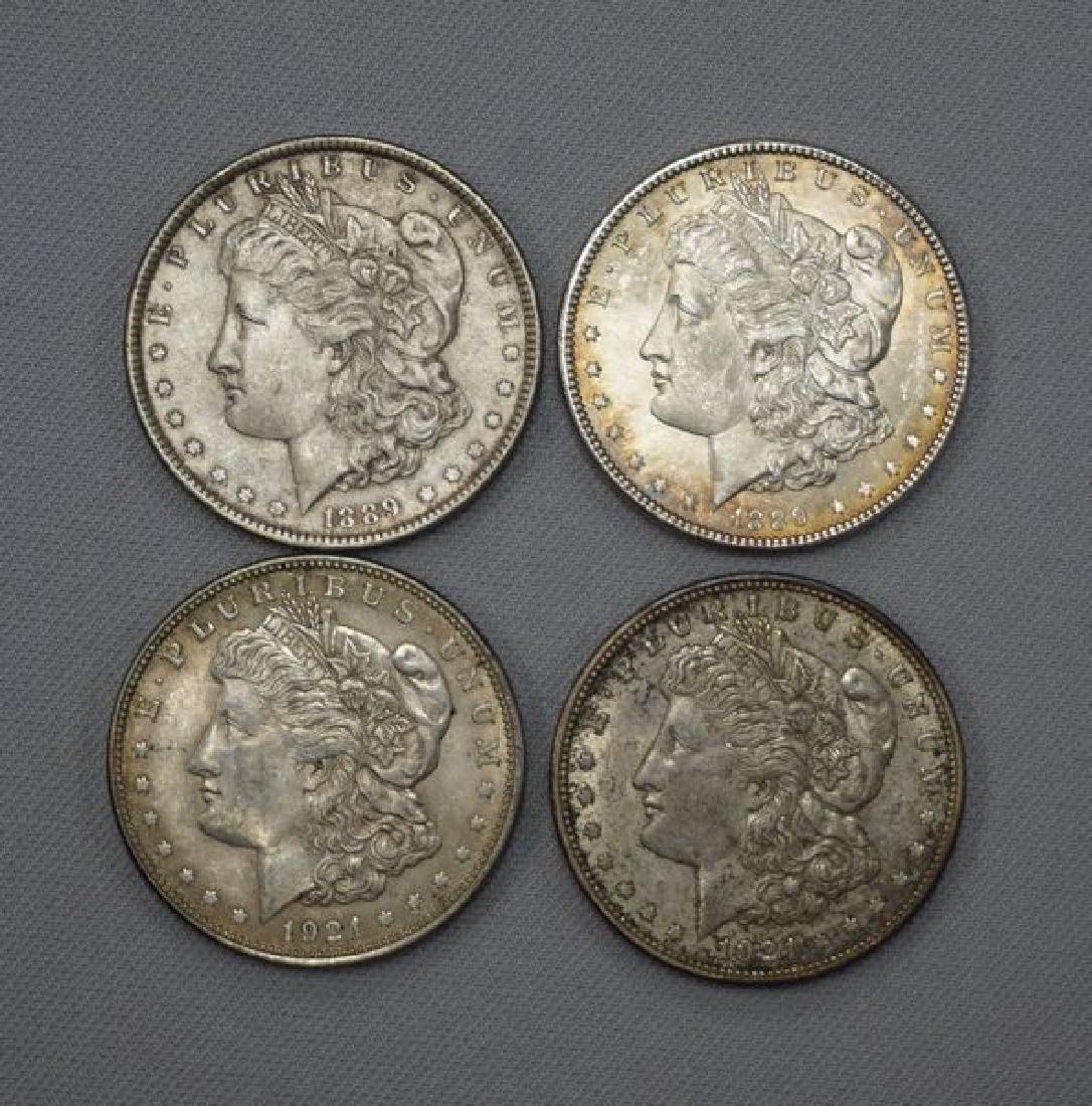 (4) MORGAN DOLLARS: (1 of 2)