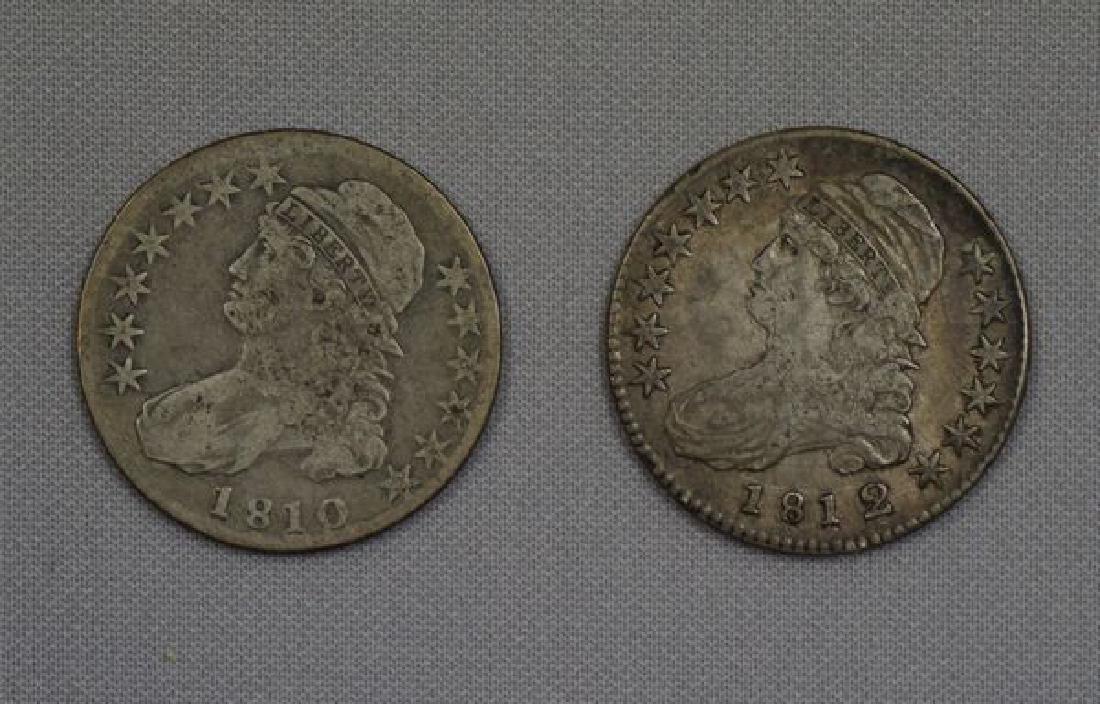 1810 & 1812 BUST HALF DOLLARS (1 of 2)