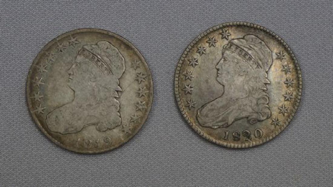 1819 & 1820 BUST HALF DOLLARS (1 of 2)