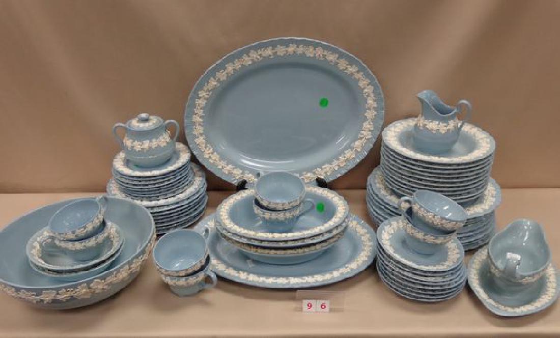 (61 PIECE) SET OF WEDGEWOOD BLUE & CREAM (1 of 1)