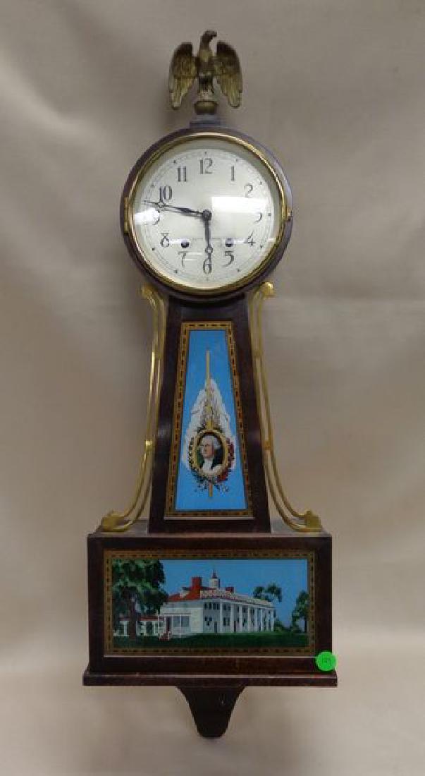 SETH THOMAS MAHOGANY BANJO CLOCK (1 of 2)