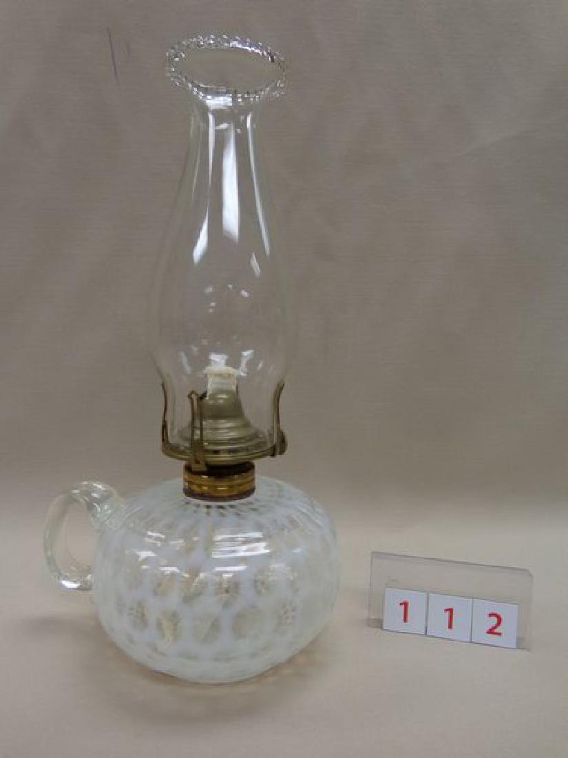 ANTIQUE WHITE OPALESCENT COIN DOT (1 of 1)