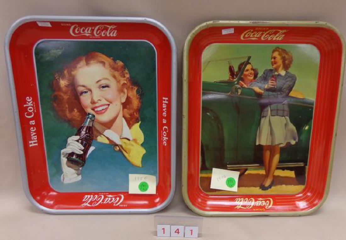 1942 COCA-COLA ADVERTISING TRAY (1 of 3)