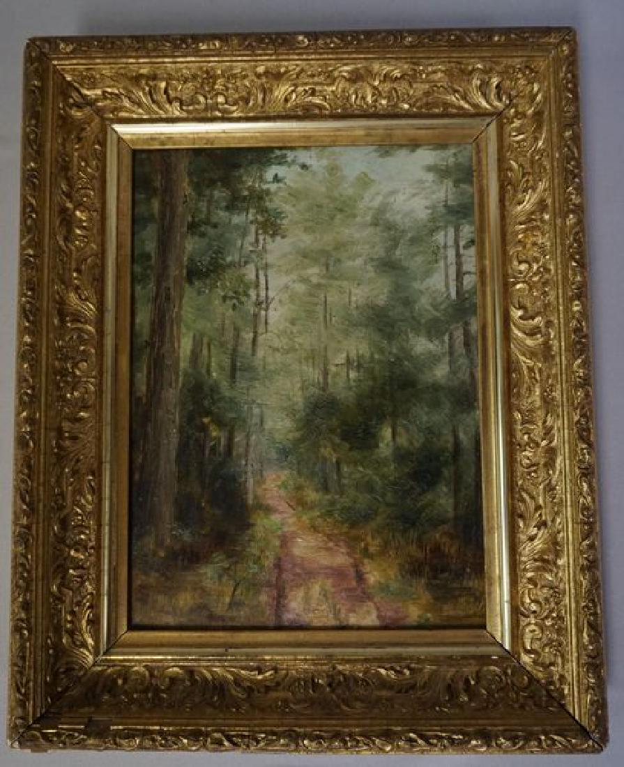 FRAMED OIL PAINTING ON ACADEMY BOARD (1 of 5)