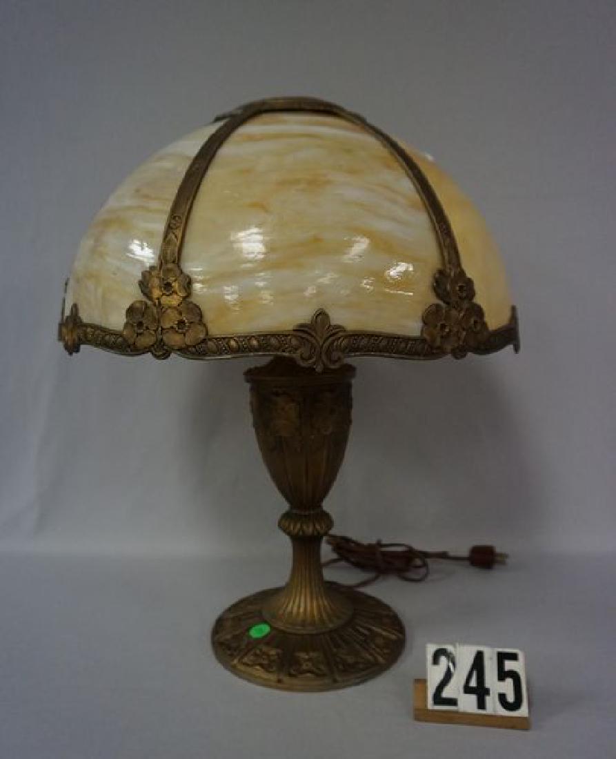 SIX PANEL CARMEL SLAG GLASS (1 of 4)