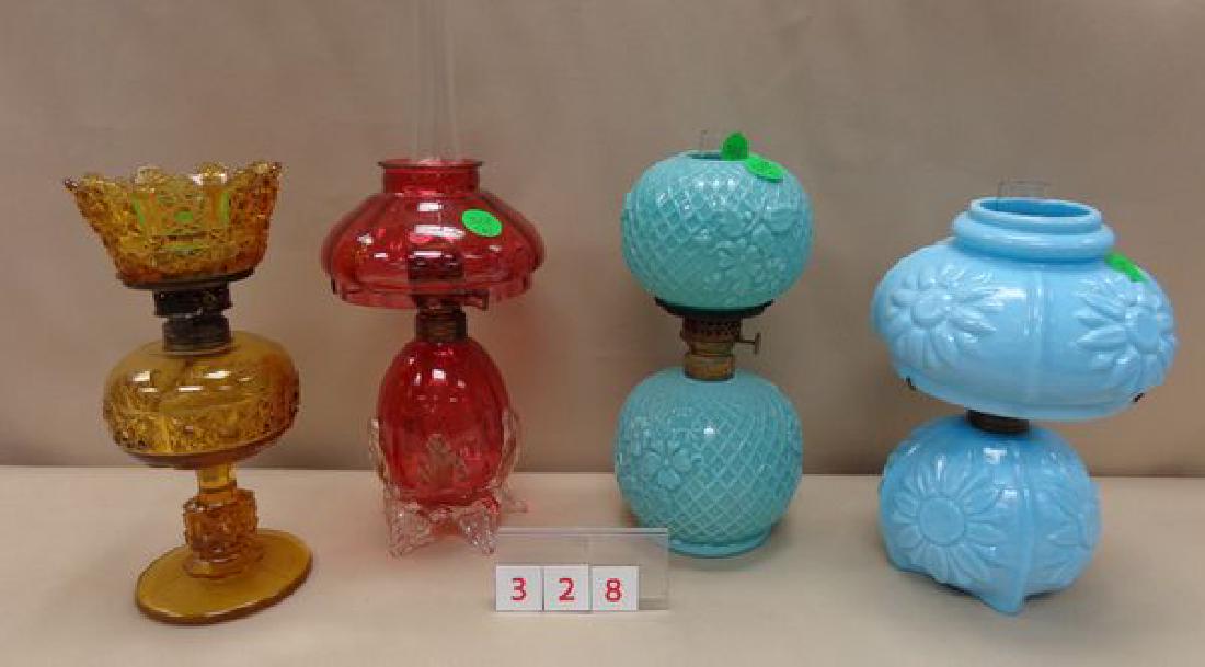 (4) MINIATURE OIL LAMPS: (1 of 6)
