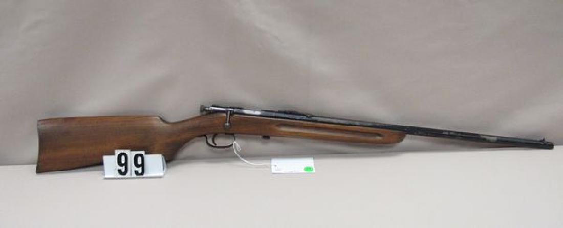 MOSSBERG MODEL-C, BOLT ACTION SINGLE SHOT: 22 CALIBER RIFLE, NO SERIAL #, BARREL NEEDS REBLUING - FAIR FFL LINE #592