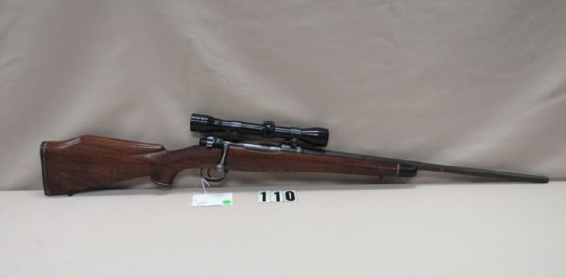 MAUSER K98 SPORTERIZED 8 MM BOLT ACTION: RIFLE WITH REDFIELD SCOPE, SERIAL #8048, SMALL SPOT OF RUST ON BARREL - GOOD FFL LINE #601