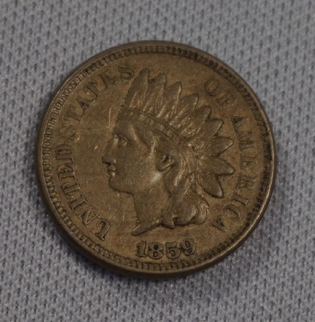 1859 INDIAN HEAD CENT: (1 of 2)