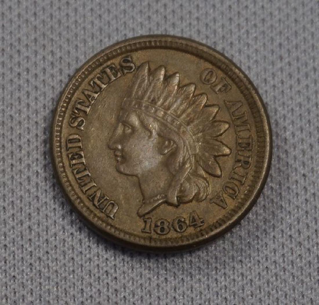 1864 INDIAN HEAD CENT: (1 of 2)