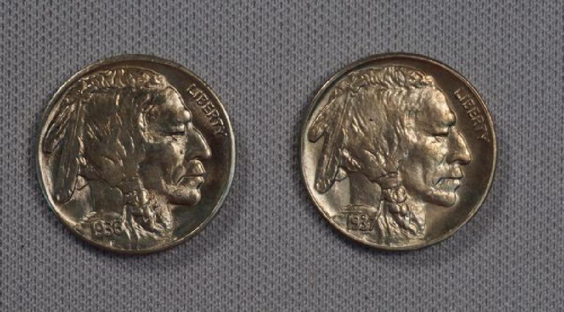 (2) HIGH GRADE BUFFALO NICKELS: (1 of 2)