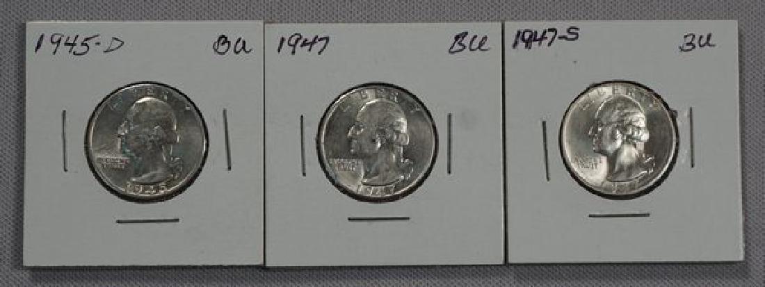 (3) HIGH GRADE WASHINGTON QUARTERS: (1 of 2)