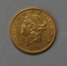 1893-S CORONET HEAD $20.00 GOLD: