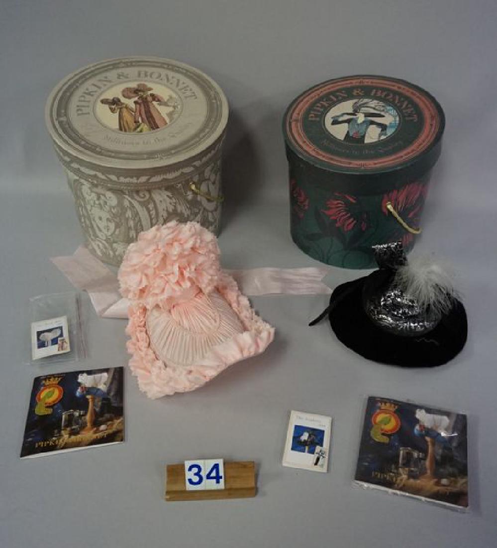 (2) PITKIN & BONNET DOLL HATS (1 of 6)