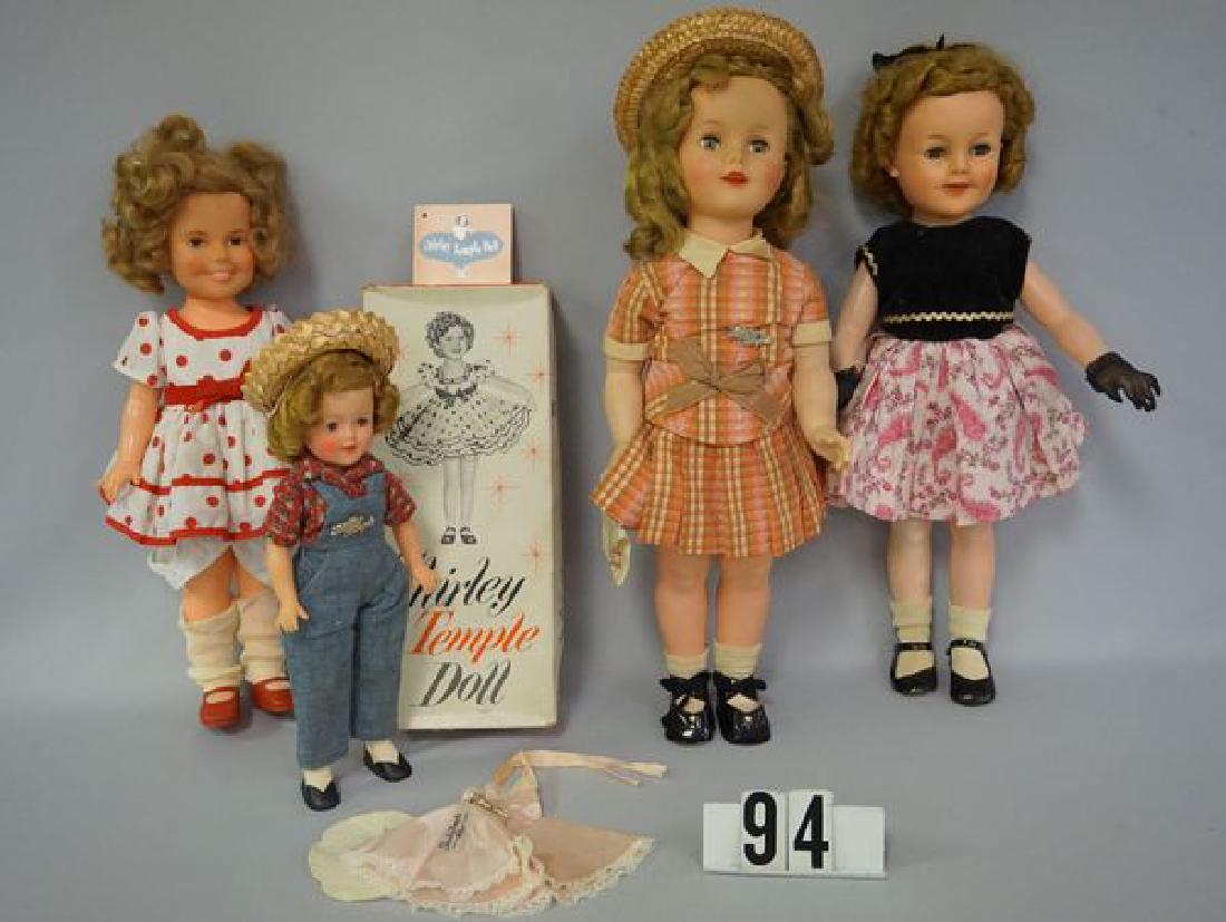 (4) IDEAL SHIRLEY TEMPLE VINYL DOLLS: (1 of 2)
