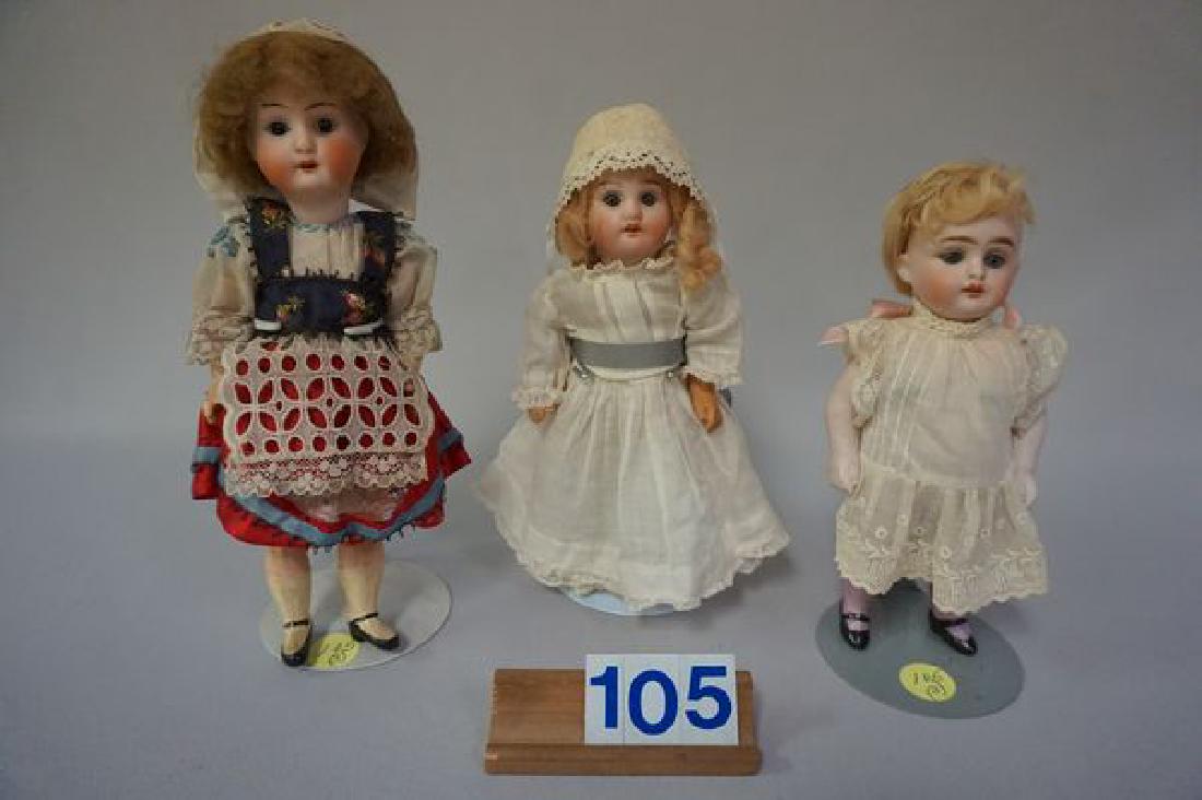 (3 PIECES) 6 3/4 INCH ALL-BISQUE 150.1 (1 of 4)