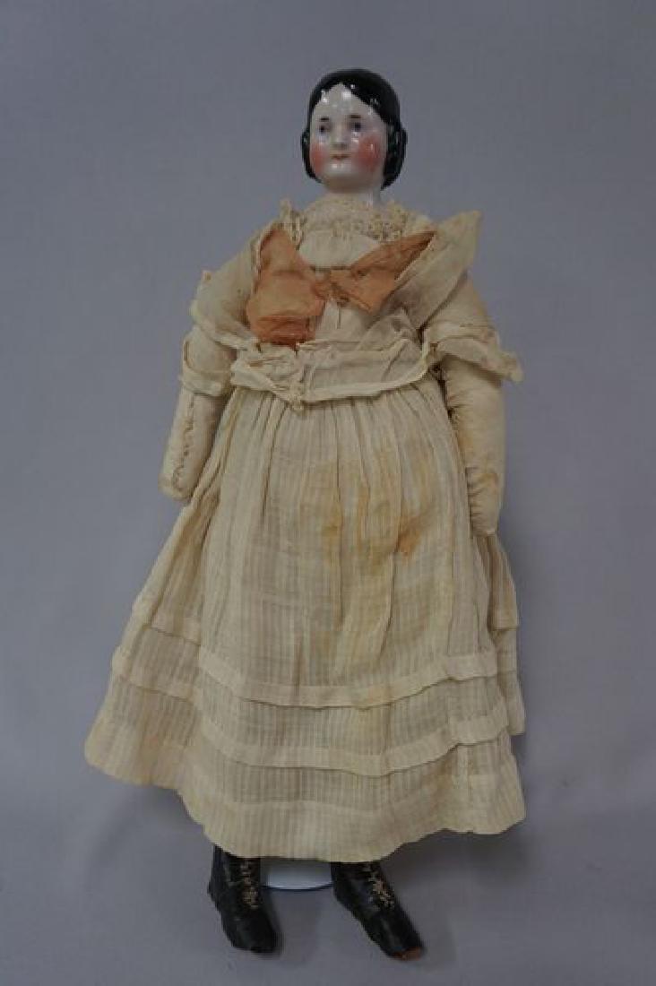 EARLY 17 INCH FLAT-TOP CHINA HEAD (1 of 4)