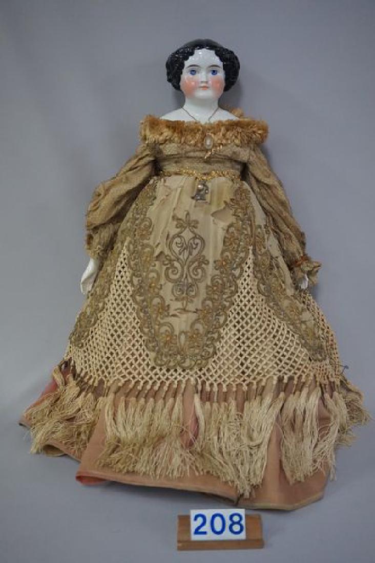 EARLY 27 INCH HIGH BROW CHINA HEAD (1 of 10)