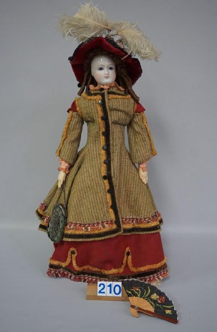 UNUSUAL 20 INCH FRENCH STYLE CHINA HEAD (1 of 8)