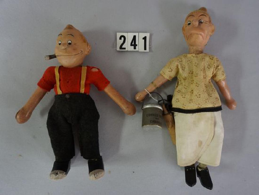 SCHOENHUT MAGGIE & JIGGS 9 INCH & 7 INCH (1 of 3)