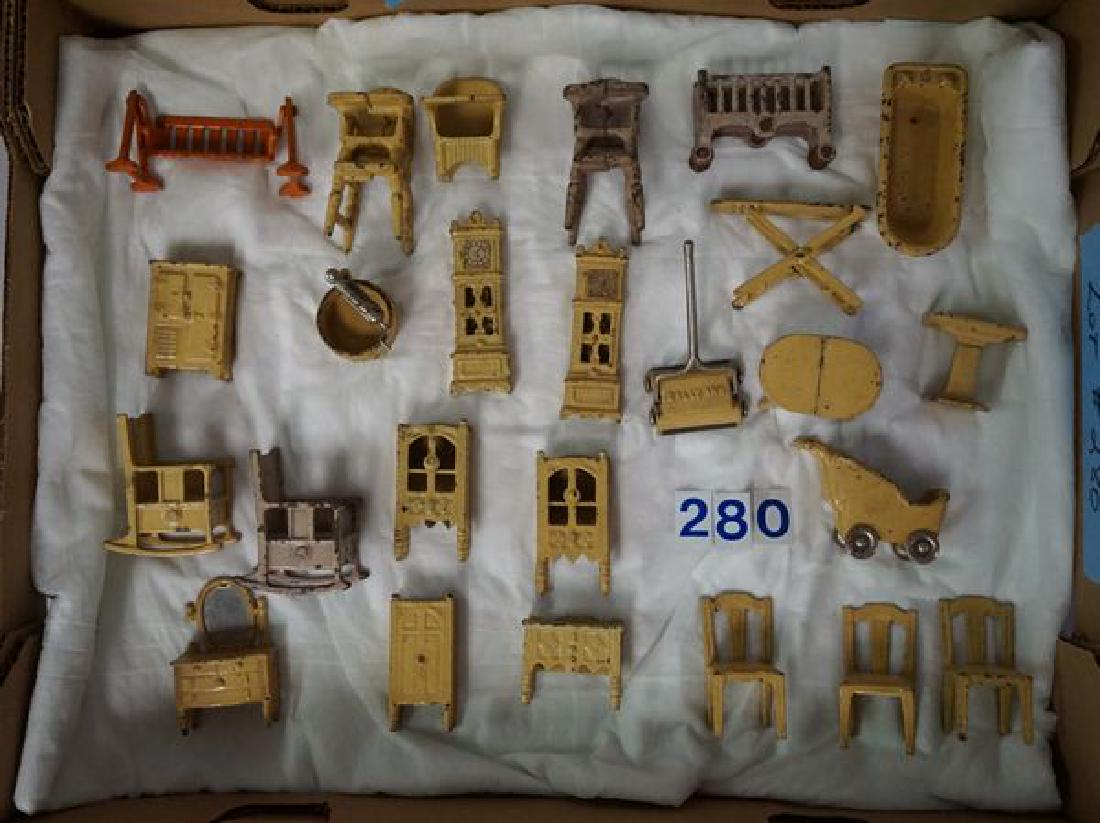 (25 ASSORTED) PIECES OF CAST IRON DOLL (1 of 4)