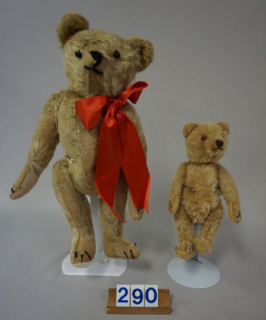 (2) ANTIQUE TAN TEDDY BEARS: (1 of 6)