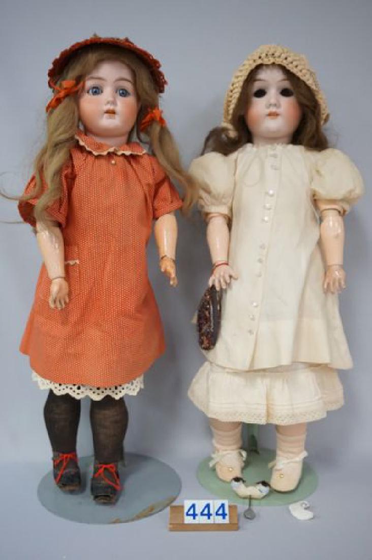 (2) GERMAN BISQUE HEAD DOLLS (1 of 8)