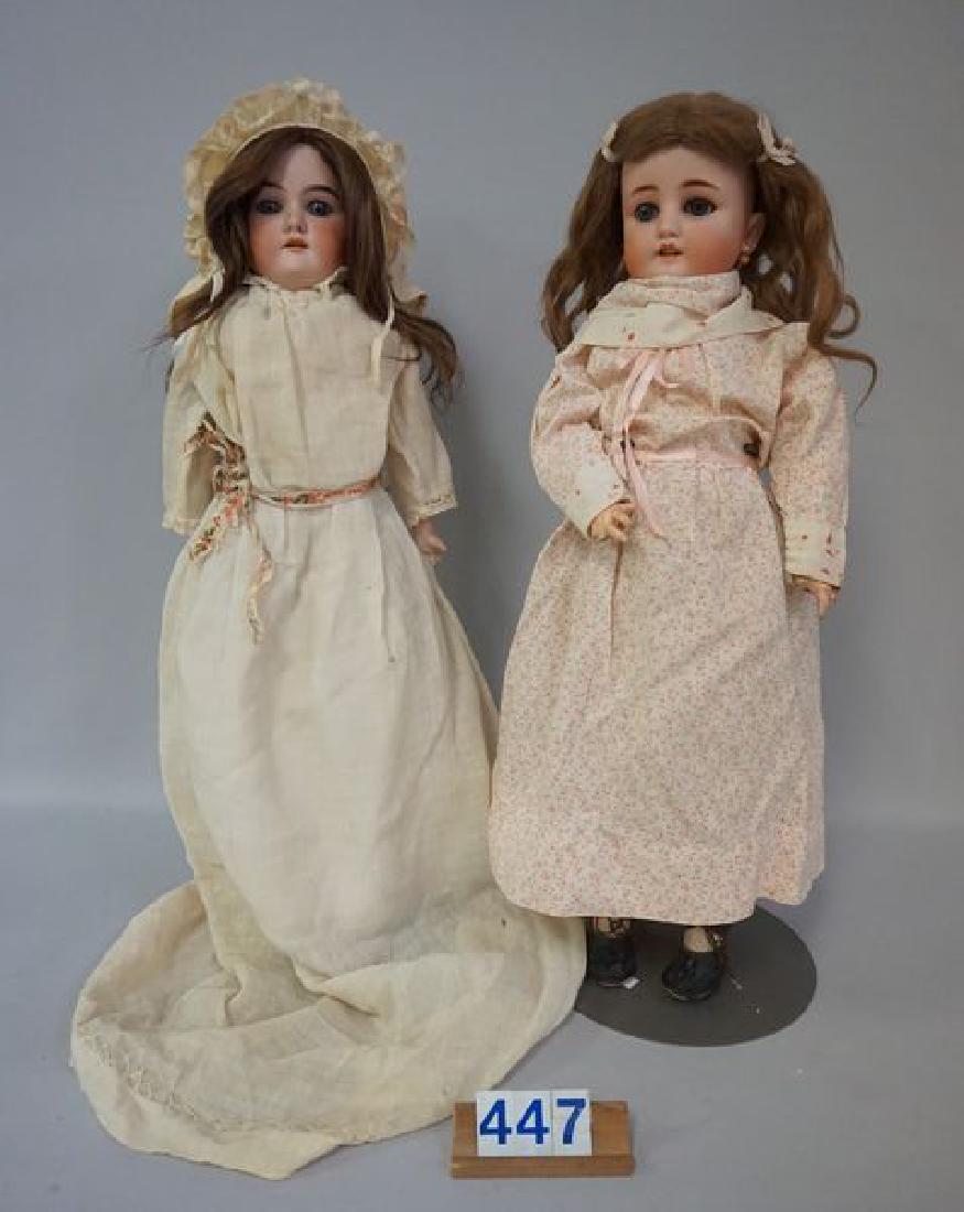 (2 PIECES) BISQUE HEAD DOLLS: (1 of 7)