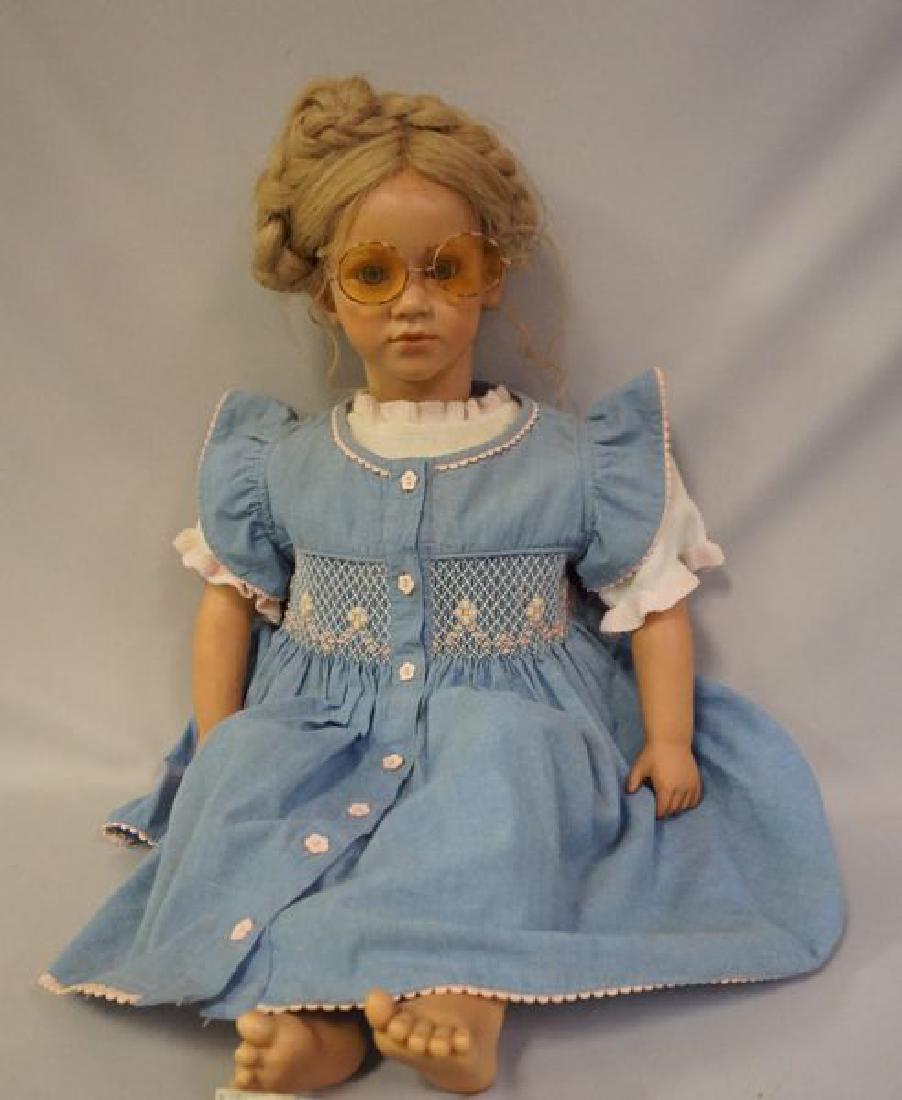ANNETTE HIMSTEDT 26 INCH ELLEN: BAREFOOT CHILDREN SERIES (1986), DRESS IS NOT ORIGINAL TO THE DOLL, NO BOX - GOOD