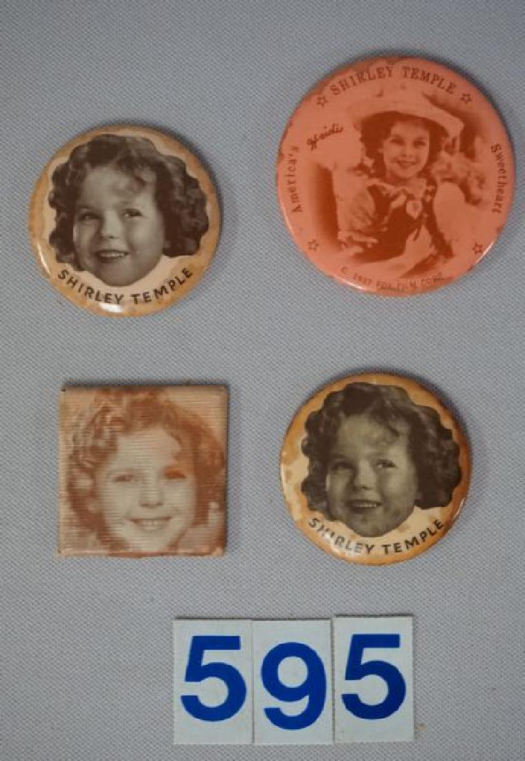 (4) SHIRLEY TEMPLE POCKET MIRRORS: (1 of 3)