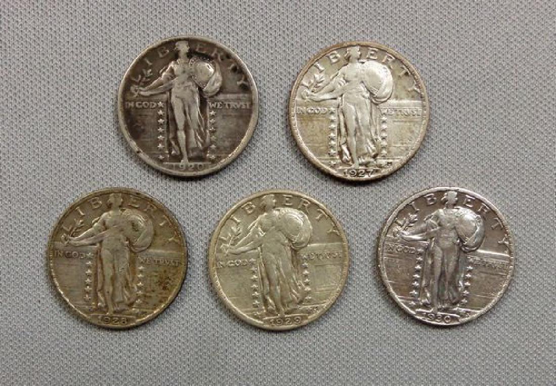 (5) STANDING LIBERTY QUARTERS: (1 of 2)