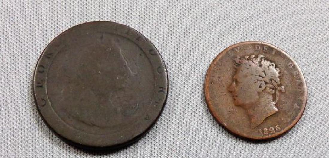 1797 & 1826 HALF PENNIES: (1 of 2)