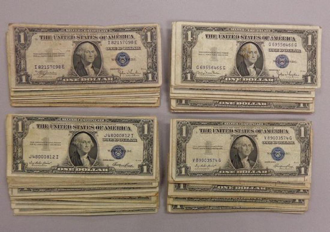 (170) SILVER CERTIFICATES $1.00: (1 of 2)