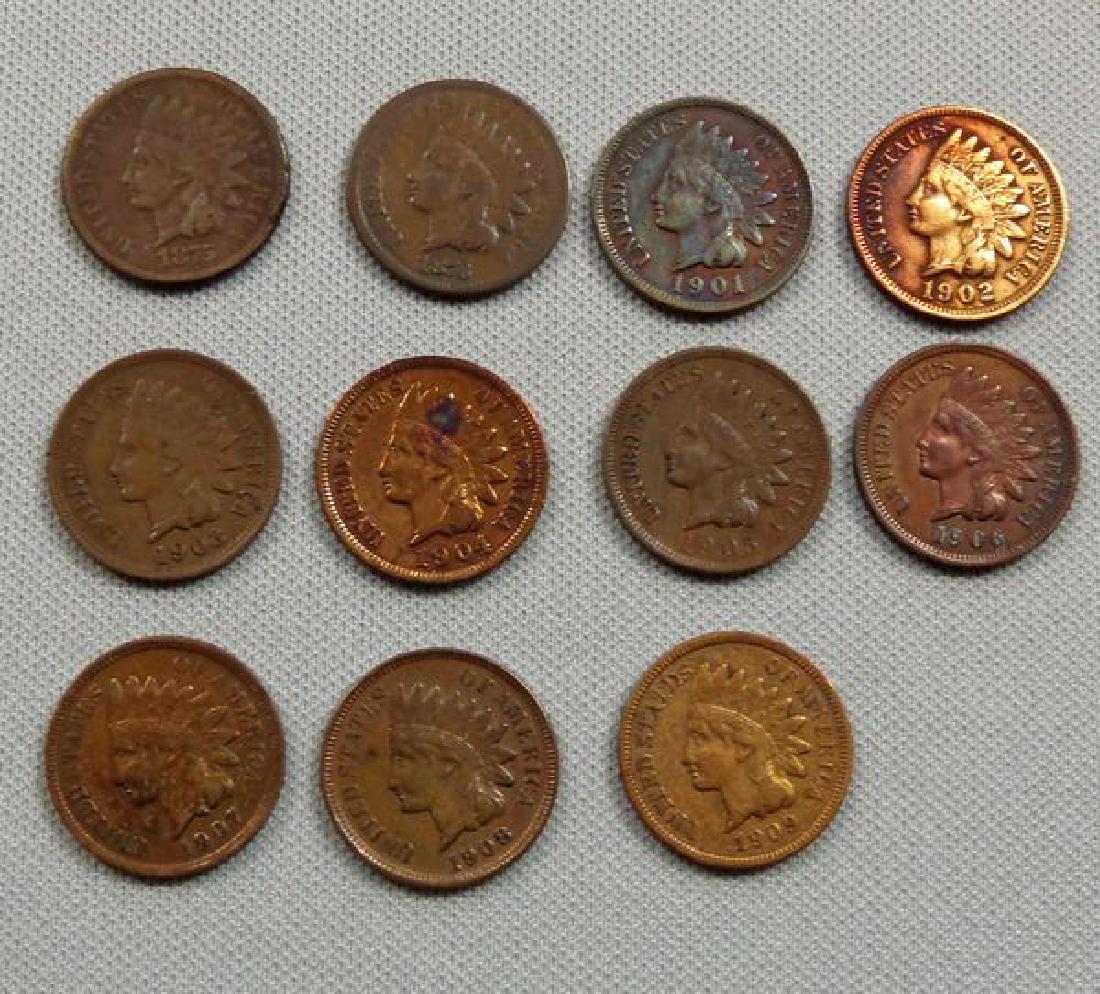 (11) INDIAN HEAD CENTS: 1875 - 1909 (1 of 2)