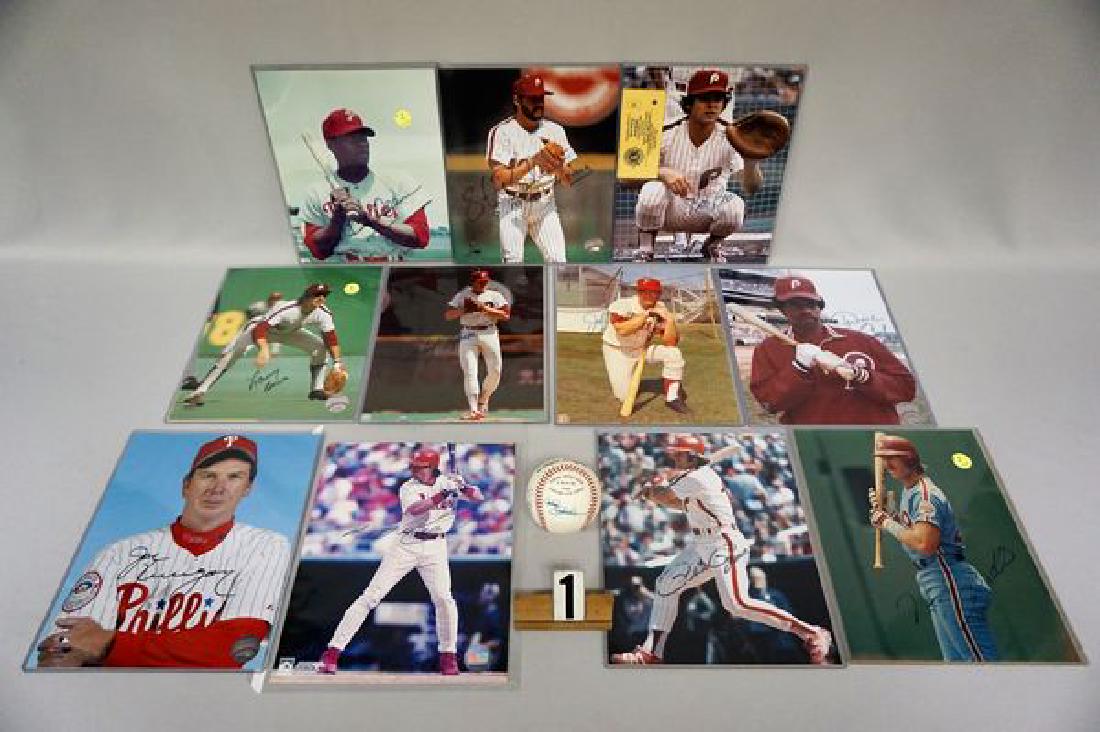 (11) PHILLIES AUTOGRAPHED PHOTOS (1 of 9)