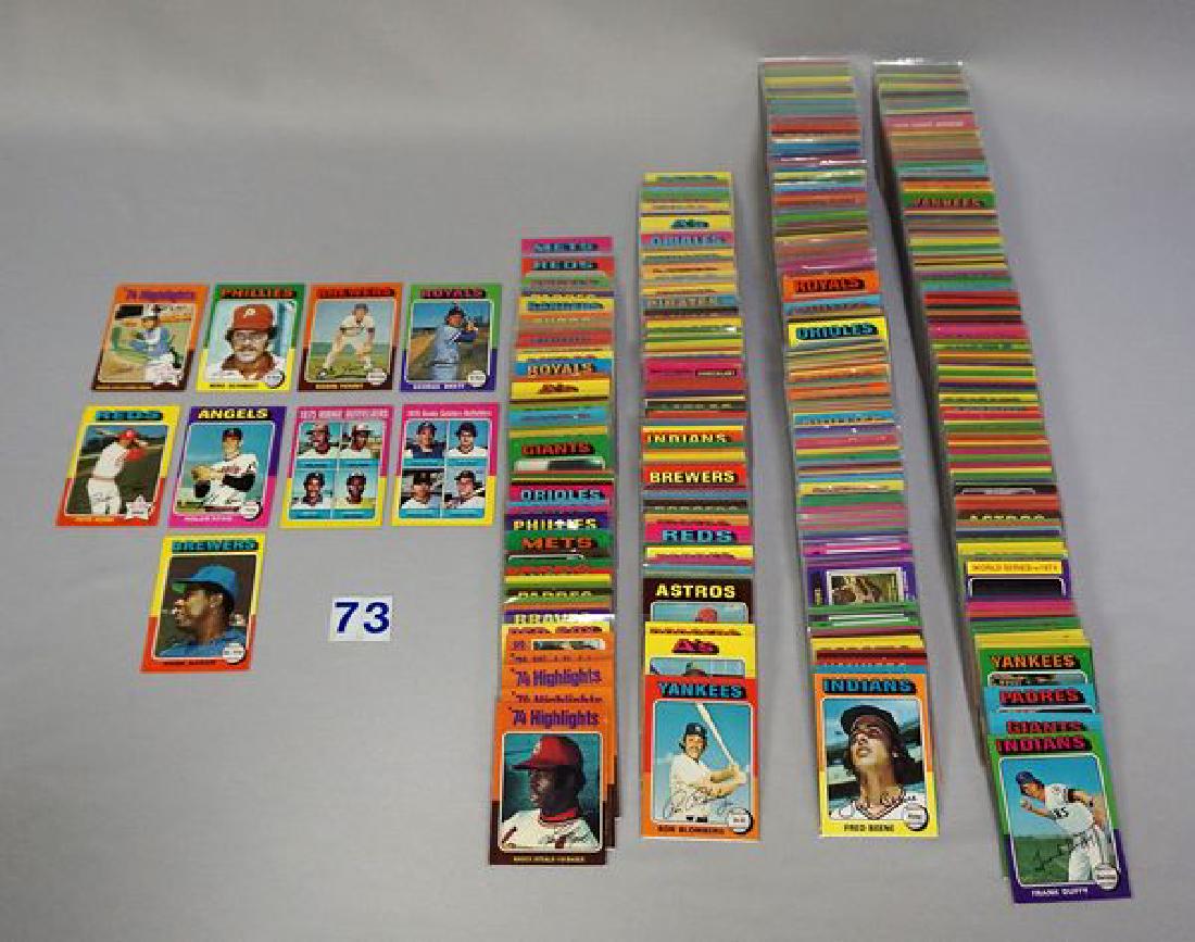 1975 TOPPS BASEBALL PARTIAL SET (1 of 12)