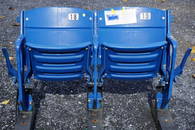 PAIR OF VETERANS STADIUM SEATS,