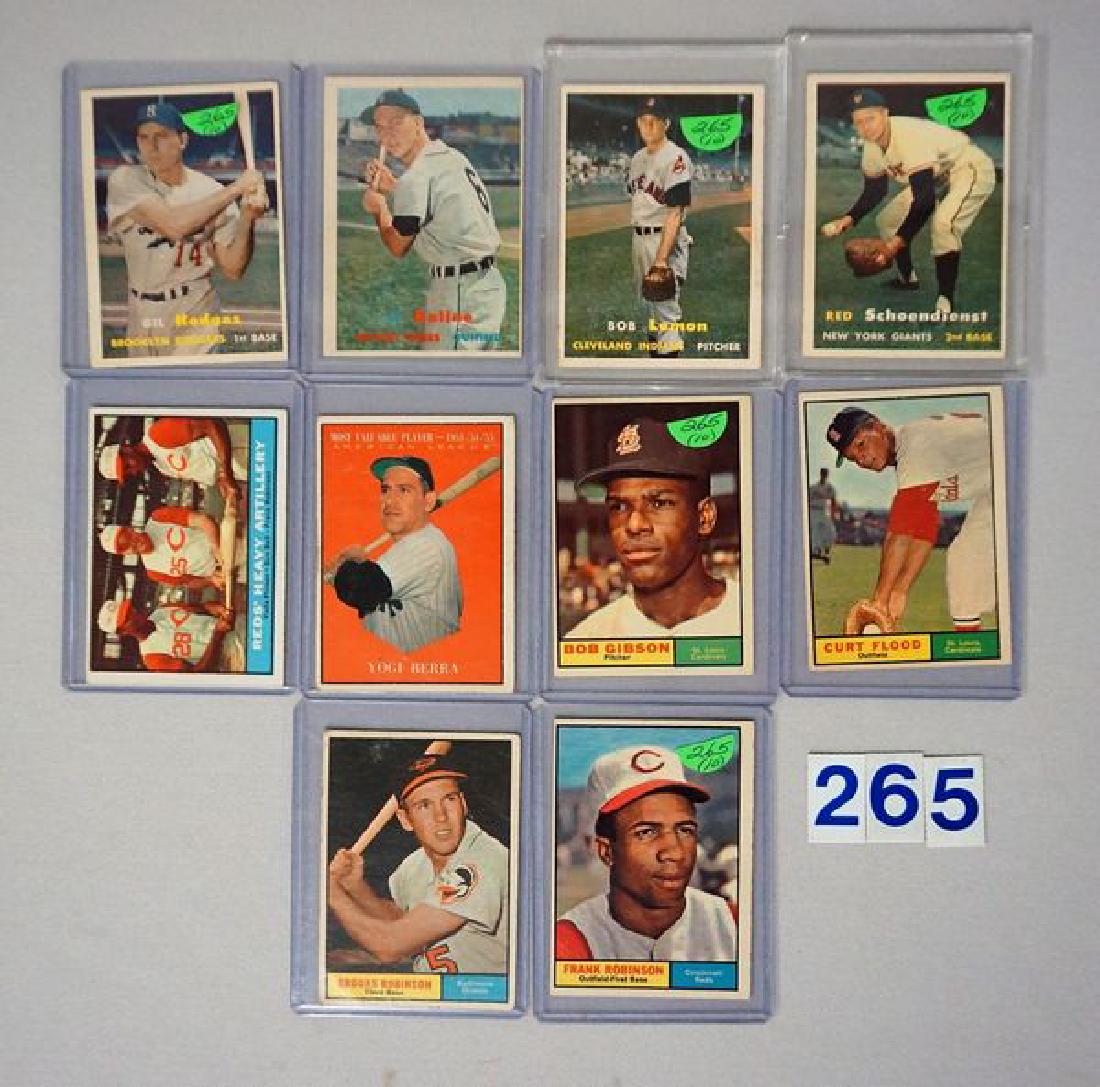 (4) 1957 TOPPS BASEBALL STARS: (1 of 2)