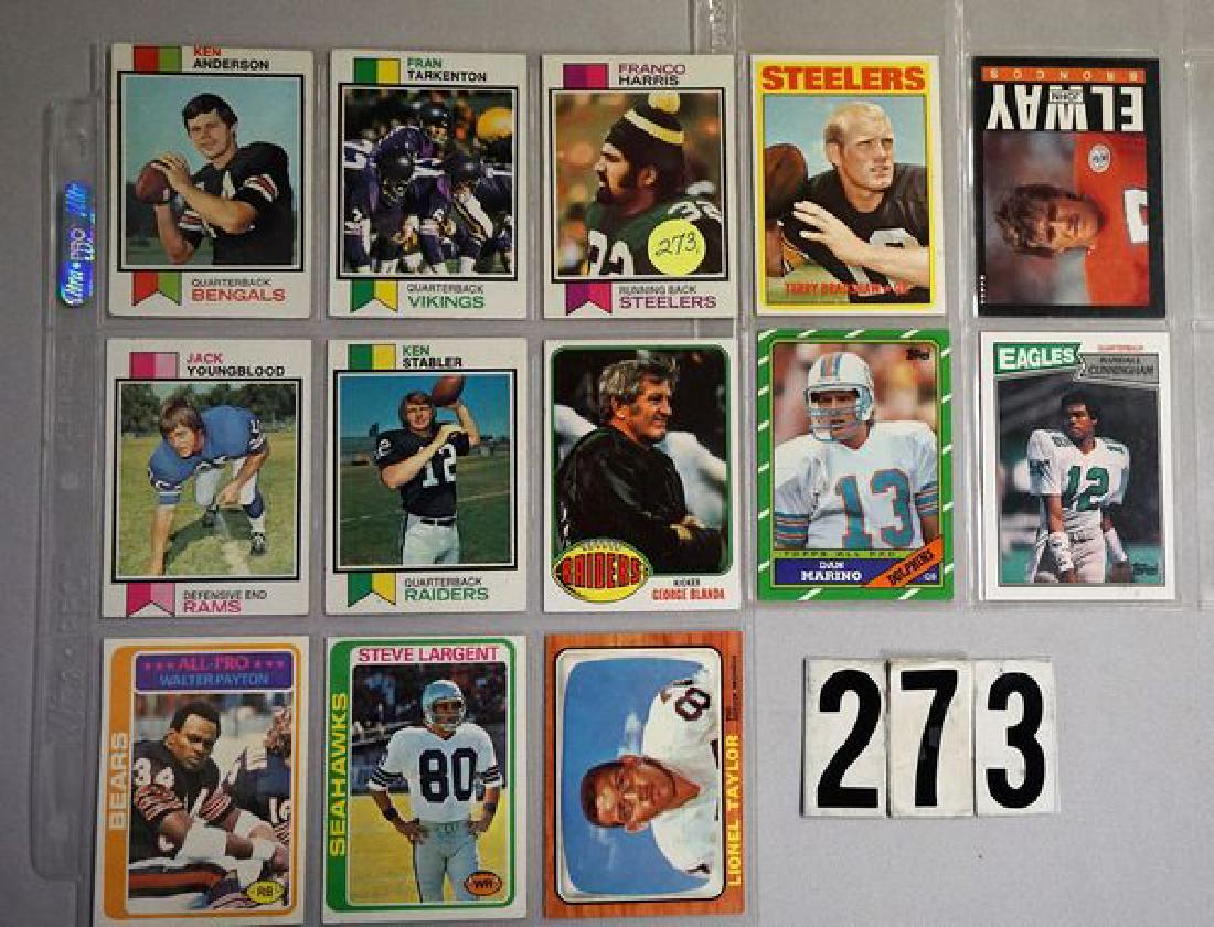 VINTAGE TOPPS FOOTBALL CARDS: (1 of 2)