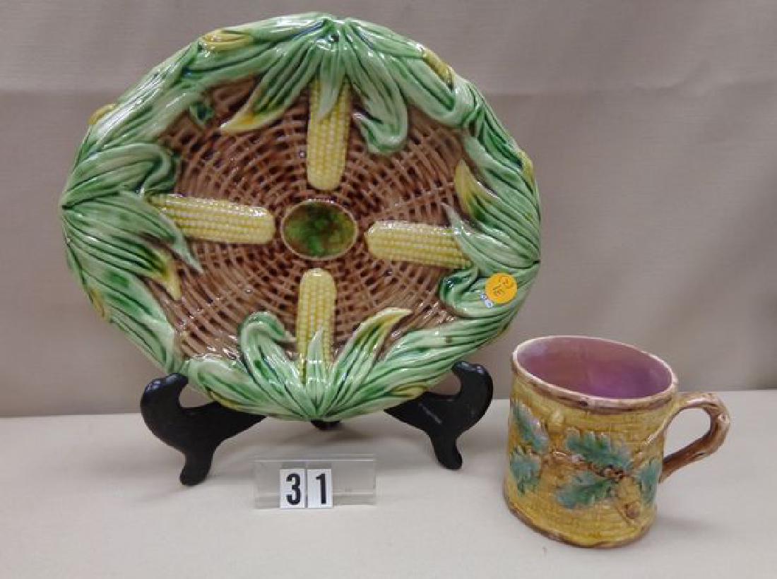 MAJOLICA CORN BREAD TRAY (1 of 3)