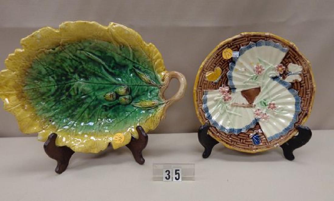 MAJOLICA OAK LEAF & ACORN BREAD TRAY (1 of 1)