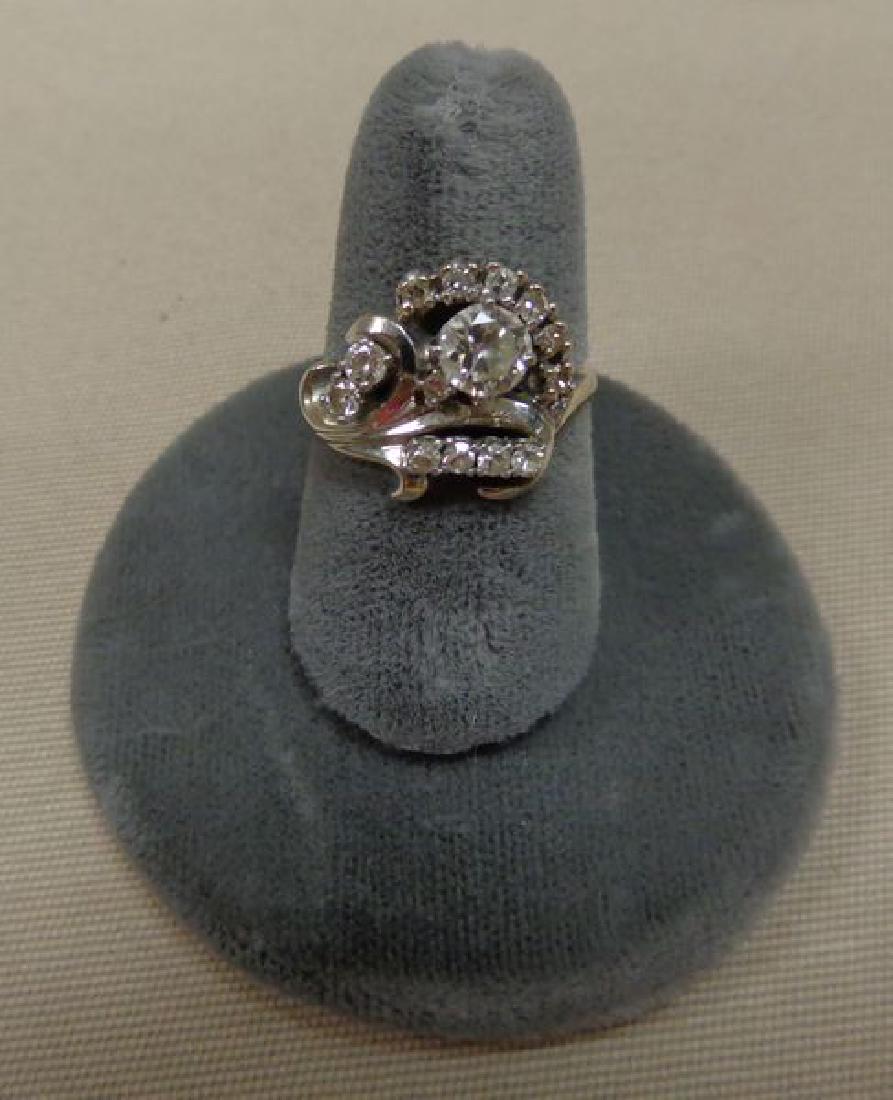 LADIES 14 KT WHITE GOLD RING (1 of 1)