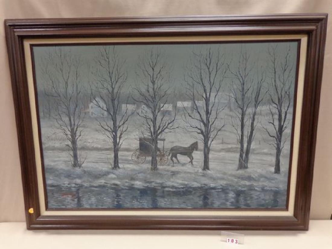 LARGE 'ROBERT DONEY' OIL PAINTING (1 of 2)