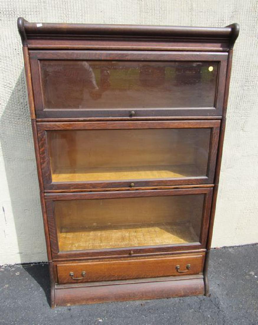 OAK BARRISTER BOOKCASE (1 of 2)