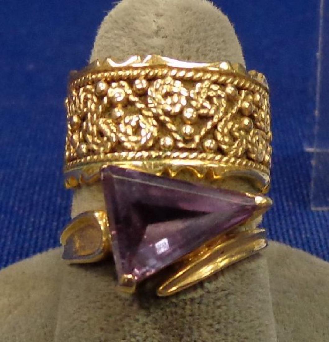 14 KT YELLOW GOLD WIDE WEDDING BAND (1 of 3)