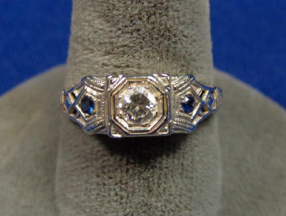 1920 LADIES WHITE GOLD RING (1 of 1)
