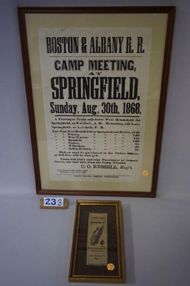 FRAMED BROOKLINE & PEPPERELL RAILROAD (1 of 4)