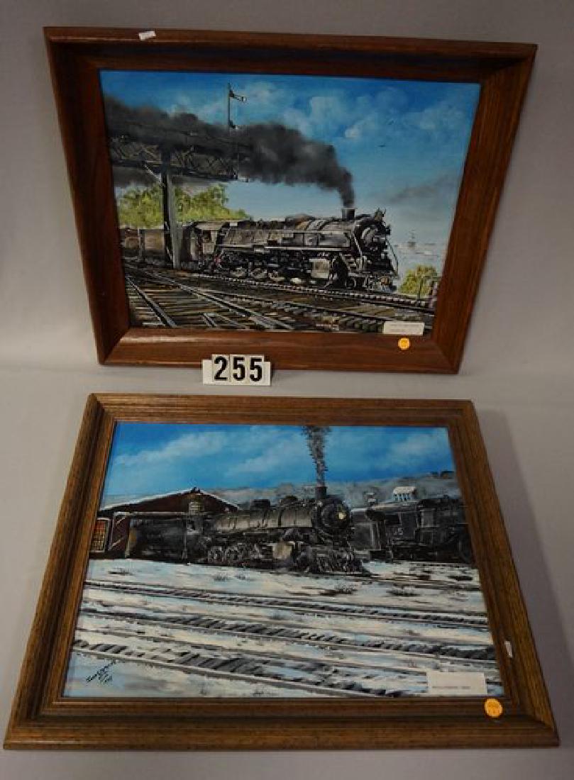 OIL ON CANVAS OF THE TRAIN IN EASTON,PA (1 of 6)