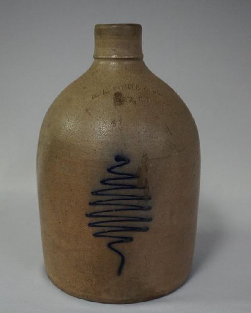 STONEWARE HANDLED JUG (1 of 8)